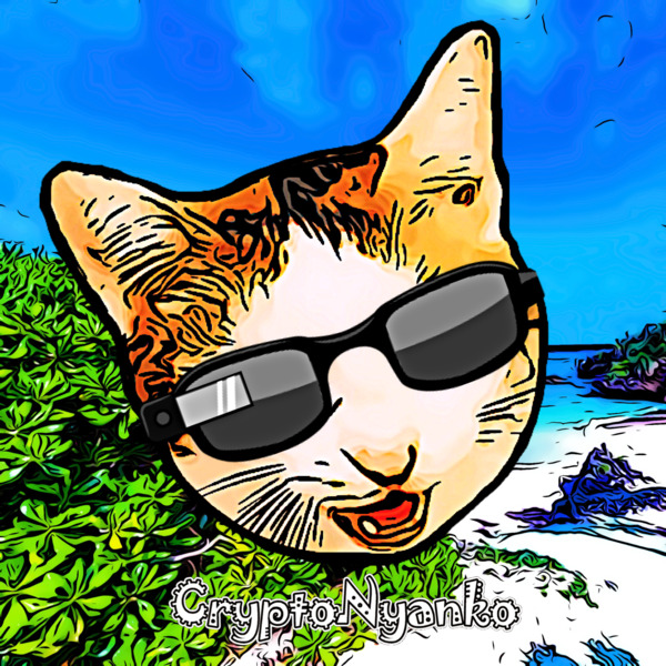 CryptoNyanko #056 MITARASHI(SUNGLASSS VERSION)